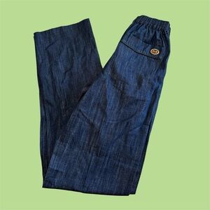 Gucci Denim Pants with Logo